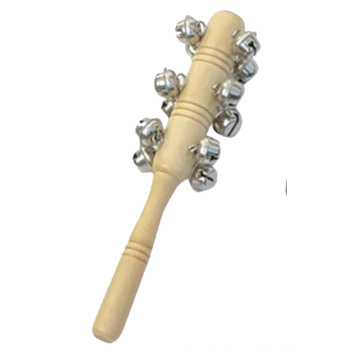 Wooden Stick Jingle Bell Musical Juguetes